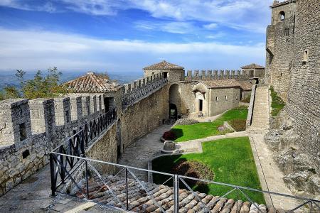 天井在意大利圣马力诺的堡垒