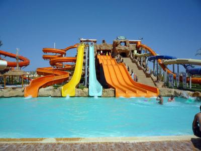 埃及沙姆沙伊赫度假胜地的水上公园