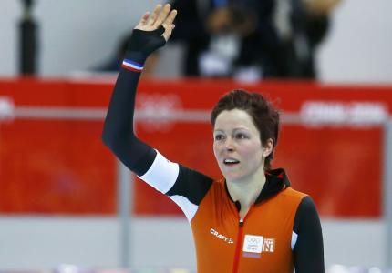 约林·莫尔斯荷兰溜冰者在索契举行金牌