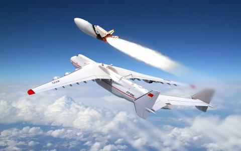 安-225型Mriya飞机释放Buran运载火箭