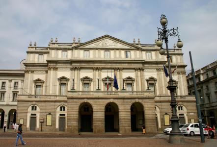 歌剧院在意大利米兰的斯卡拉歌剧院