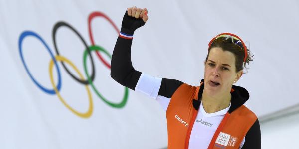 速度滑冰荷兰Irene West的金牌和两枚银牌的拥有者