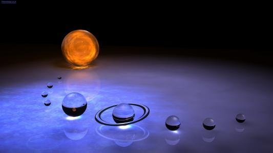 太阳系的水滴