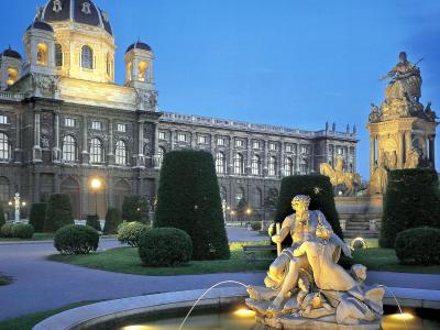 奥地利维也纳市的喷泉