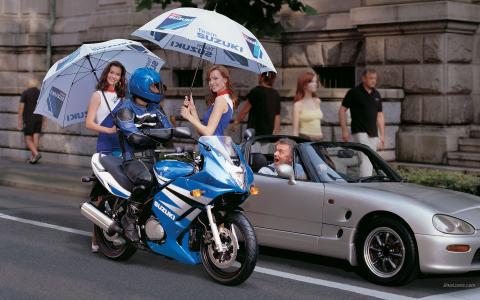 新的可靠的摩托车铃木GS 500 F
