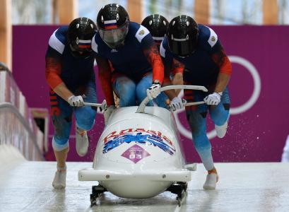 2014年索契奥运金牌四枚俄罗斯雪橇