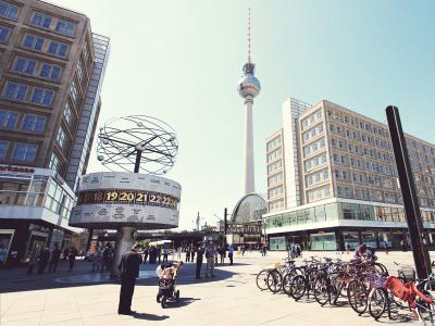 柏林，街，自行车