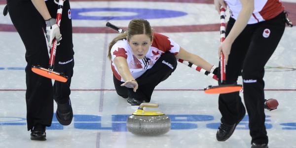 金牌持有人是加拿大索契奥运会冰壶运动员的女子队
