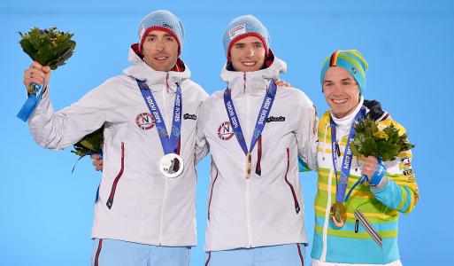 冬奥会冬季两项比赛期间在索契奥运会上获得银牌和铜牌的老板