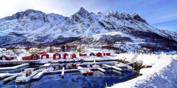 挪威的渔夫的村庄