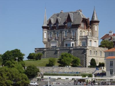 在比亚里茨，法国的度假胜地的城堡