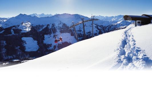 在萨尔巴赫辛特格兰滑雪胜地，奥地利的冬季假期