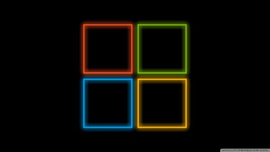 Windows 8徽标霓虹灯
