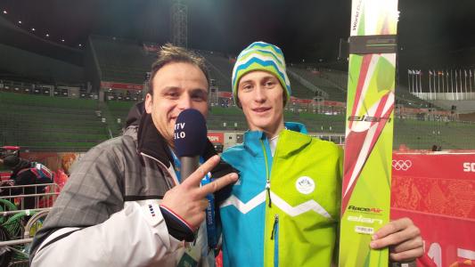Peter Prevts斯洛伐克滑雪运动员获得银牌和铜牌