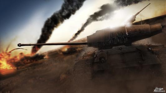 战车世界：坦克在战场上