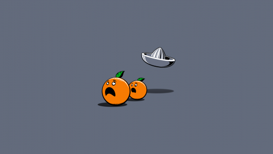 橘子从榨汁机逃跑