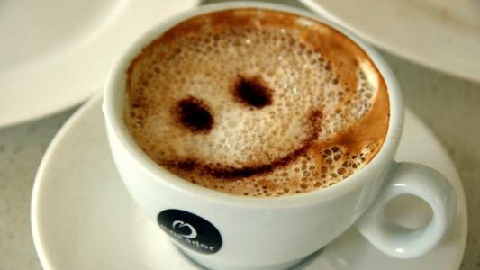 幸福，咖啡，微笑，莫卡多