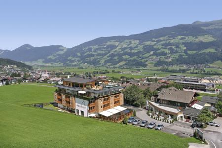 奥地利Telfs-Büchen度假胜地的全景