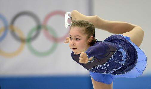 奥运冠军在索契茱莉亚Lipnitskaya