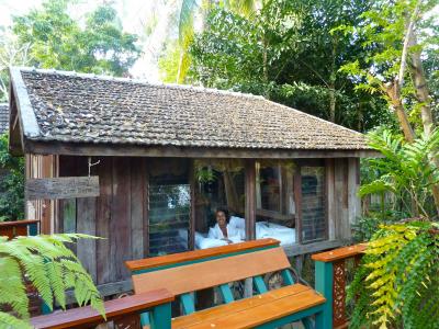 旅馆在泰国清莱度假村的丛林中