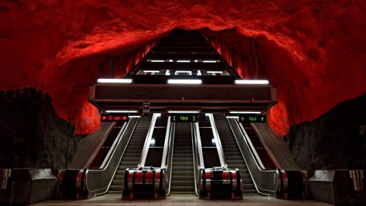 斯德哥尔摩的地铁自动扶梯