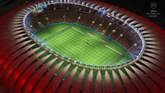 世界杯的体育场的屋顶在巴西2014年