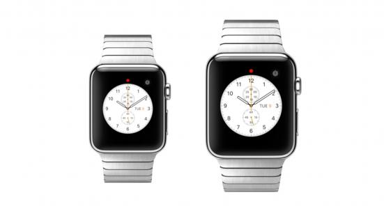 两个苹果手表模型