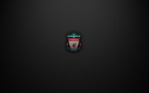利物浦俱乐部徽标，黑色背景