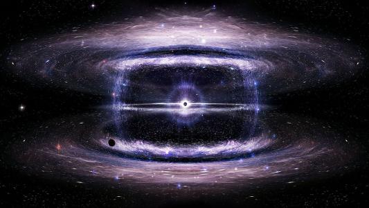 双星系在中心有一个黑洞