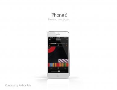 智能手机在概念设计的苹果计算机iPhone 6