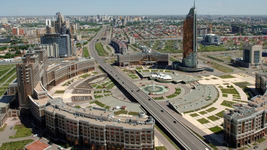 哈萨克斯坦阿斯塔纳中央广场