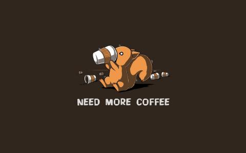 松鼠喜欢咖啡
