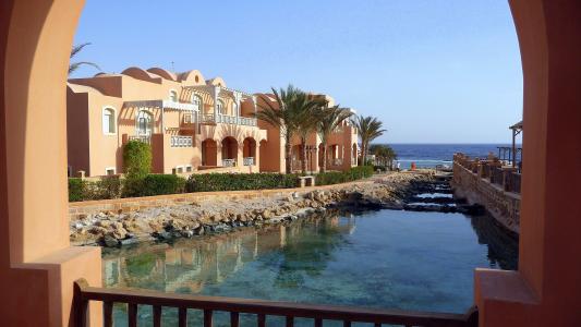 酒店在El Quseir，埃及海岸