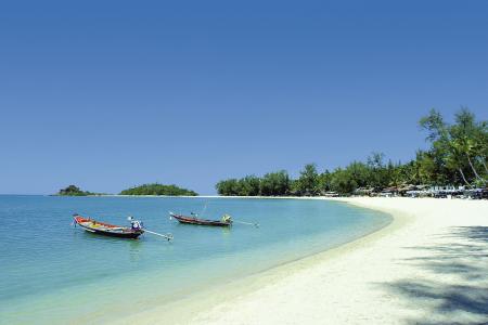 暑假在陶，泰国岛上的海滩上