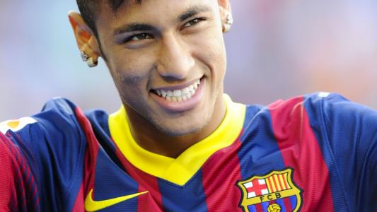 巴塞罗那Neymar微笑