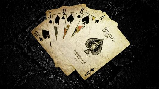 扑克牌，纸牌游戏，扑克，黑暗的背景，游戏，卡片