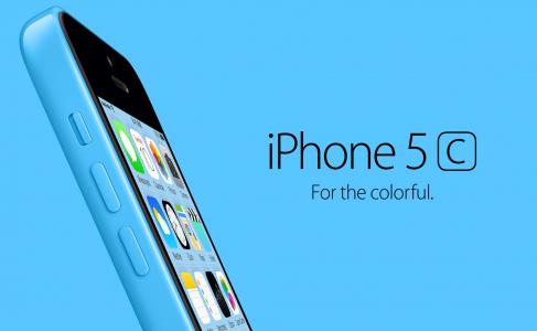 新的蓝色Iphone 5C