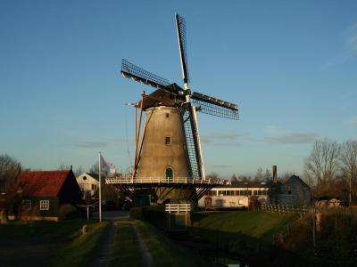 在荷兰的风车