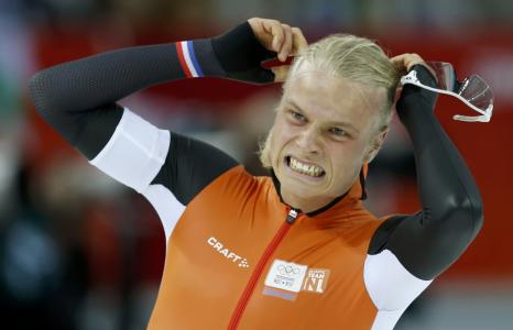 Kun Verway荷兰溜冰者奥林匹克银牌在索契2014年