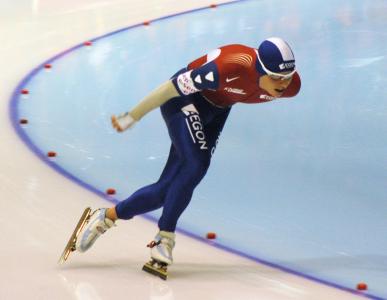学科速度滑冰Kun Verwey的银牌得主从荷兰