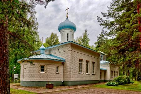 芬兰波尔沃美丽的东正教教堂