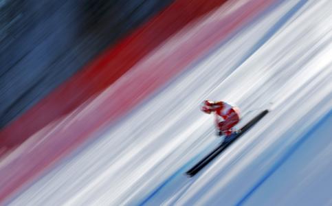 瑞士滑雪者多米尼克吉赞在索契2014年金牌