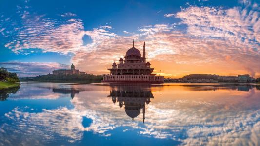 美丽的寺庙在马来西亚