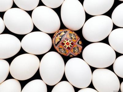 白色的复活节彩蛋