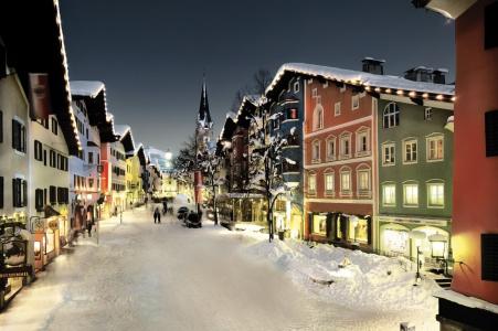 寒假在奥地利基茨比厄尔的度假胜地