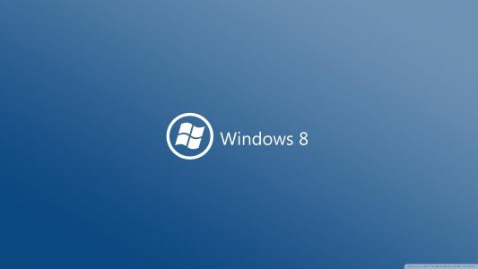 在最小的风格Windows 8蓝色主题