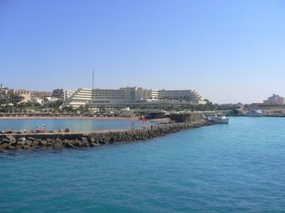 码头在赫尔格达，埃及的度假胜地