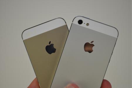 Iphone 5S香槟色和Iphone 5