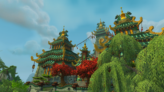 “魔兽世界”“熊猫人之谜”游戏中的宏伟城堡