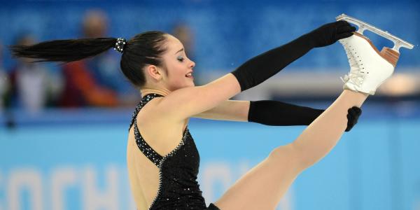 索契奥运会上，梅根·杜哈梅尔（Megan Duhamel）加拿大花样滑冰银牌得主